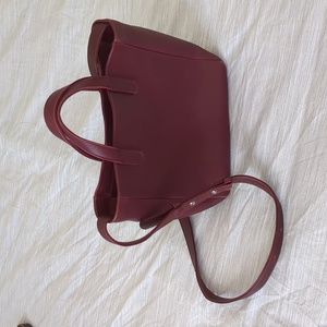 Baggu Box Purse in Mulberry, 100% Leather